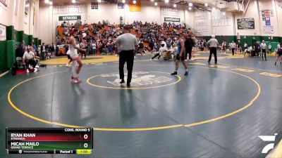 113 lbs Cons. Round 5 - Ryan Khan, Etiwanda vs Micah Mailo, Grand Terrace