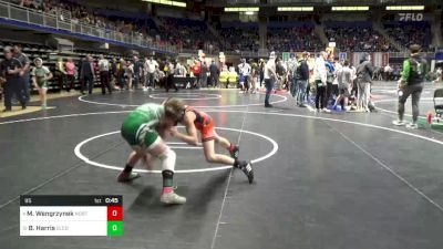 95 lbs Quarterfinal - Michael Wengrzynek, Northwest vs Braiden Harris, Elco