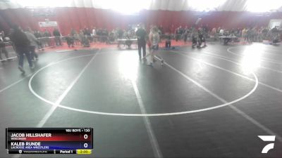 120 lbs Cons. Round 1 - Jacob Hillshafer, Wisconsin vs Kaleb Runde, LaCrosse Area Wrestlers