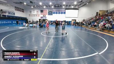 102-108 lbs Round 1 - Teagan Rakisits, Glenrock Wrestling Club vs Emberly Alexander, Moorcroft Mat Masters