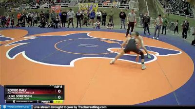 94 lbs Round 2 - Luke Sorensen, Salem Elite Mat Club vs Romeo Daly, All-Phase Wrestling Club