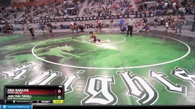 67 lbs Quarterfinal - Jaelynn Orgill, Deer Park Ironman WC vs Aria Barajas, Moses Lake WC