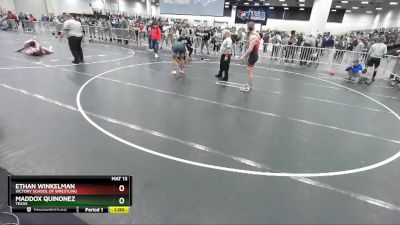 190 lbs Cons. Round 7 - Ethan Winkelman, Victory School Of Wrestling vs Maddox Quinonez, Texas