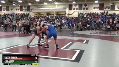 190 lbs Round 1 - Joe Akers, West Liberty vs Jacob Sauer, Christian Brothers College