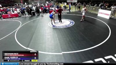 220 lbs Semifinal - Geovanni Rico, Durham High School Wrestling vs Mark Marin Iii, Dethrone Wrestling Club