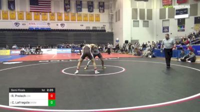 184 lbs Semifinal - Ryan Preisch, Lehigh vs Cj LaFragola, Brown