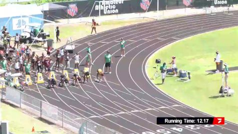 Youth Girls' 100m, Prelims 4 - Age 17-18