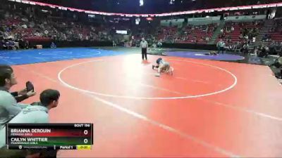 Girls 107 lbs Cons. Round 2 - Cailyn Whittier, Mukwonago Girls vs Brianna Derouin, Menasha Girls