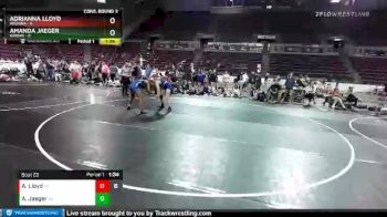 W-130 lbs Semis & 3rd Wb (16 Team) - Amanda Jaeger, Kansas vs Adrianna Lloyd, Arizona