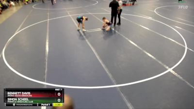 74 lbs Cons. Round 4 - Bennett Davis, Anoka Youth Wrestling vs Simon Scheel, Pinnacle Wrestling Club