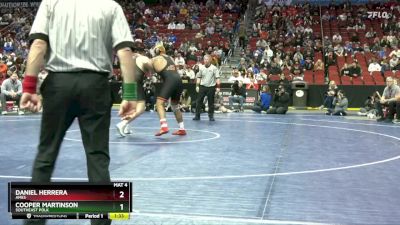 3A-285 lbs Semifinal - Daniel Herrera, Ames vs Cooper Martinson, Southeast Polk