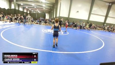 67 lbs Quarterfinal - Ryker Dierick, Elma Wrestling Club vs Charles Woods, FordDynastyWrestlingClub