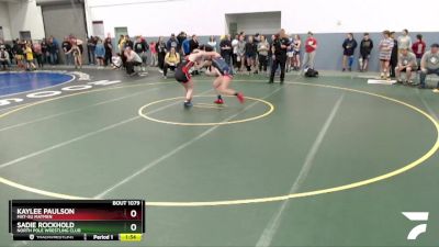 144 lbs Round 2 - Kaylee Paulson, Mat-Su Matmen vs Sadie Rockhold, North Pole Wrestling Club