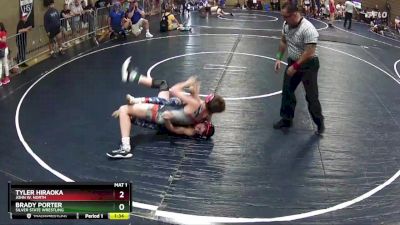 122 lbs Cons. Round 1 - Tyler Hiraoka, John W. North vs Brady Porter, Silver State Wrestling