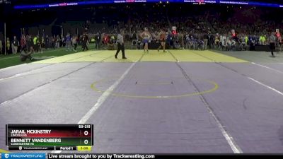 D3-215 lbs Champ. Round 1 - Bennett VandenBerg, Constantine HS vs Jarail McKinstry, Lincoln HS