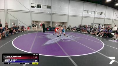 220 lbs Quarters & 1st Wb (16 Team) - Connor Bercume, Michigan Blue vs Brett Sharp, Georgia Red