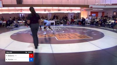 62 kg Quarterfinal - Yui Sakano, Japan vs Alexis Porter, New York Athletic Club