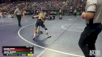 3A 113 lbs Quarterfinal - Israel Guerra, South Johnston vs Oliver Perry, West Rowan