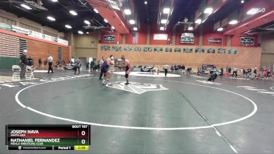 285 lbs Champ. Round 2 - Joseph Nava, Santa Ana vs Nathaniel Fernandez, Menlo Wrestling CLub