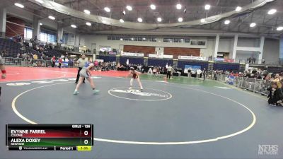 126 lbs Semifinal - Alexa Doxey, Newfane vs Evynne Farrel, Colonie