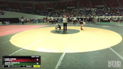 3A-120 lbs Semifinal - Luke Cheek, Harrisburg vs Gavin Haratyk, Pleasant Hill