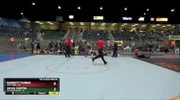 160 lbs Finals (8 Team) - Garrett Forbes, 3A La Pine vs Devin Martin, 3A Harrisburg