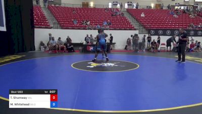 97 kg Cons 16 #1 - Tyler Shumway, Vail Wrestling Academy vs Melvin Whitehead, Gold Rush Wrestling