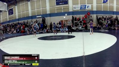 84 lbs Round 1 (4 Team) - Brady Ramirez, Brownsburg Wrestling Club vs Holden Roll, Perry Meridian Wrestling Club