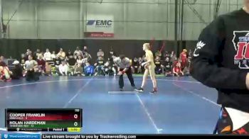 110 lbs Quarterfinals (8 Team) - Cooper Franklin, Iowa Gold vs Nolan Hardeman, Tennessee Red