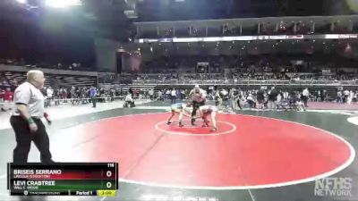 116 lbs Semifinal - Levi Crabtree, Will C. Wood vs Briseis Serrano, Lincoln (Stockton)