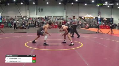 184 lbs Consi of 8 #2 - Steven Schneider, Binghamton University vs Christian Lafragola, Brown University