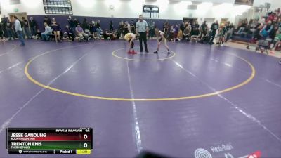 98 lbs Cons. Semi - Trenton Enis, Thermopolis vs Jesse Ganoung, Rocky Mountain