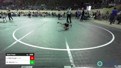 40 lbs Semifinal - Johnny Weisinger, Wyandotte Youth Wrestling vs Max Marsh, Noble Takedown Club