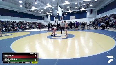 126 lbs Cons. Round 1 - Rene Segura, Fontana vs Gavin Kim, Sunny Hills