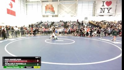 85 lbs Semifinal - Max Hanselman, Grain House Grapplers Wrestling Club vs Marcarlo Mannello, GPS Wrestling Club