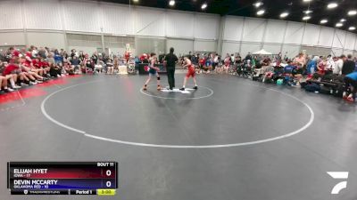 100 lbs Placement Matches (8 Team) - Elijah Hyet, Iowa vs Devin McCarty, Oklahoma Red