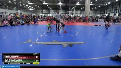 50 lbs Placement (4 Team) - Eva Encarnacion, HEADHUNTERS WRESTLING CLUB vs Owen Tannery, DARKHORSE WRESTLING CLUB - GOLD