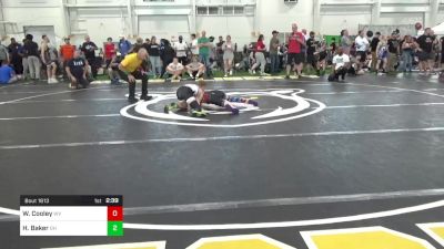 102-S Mats 1-5 3:00pm lbs Consi Of 16 #1 - Wyatt Cooley, WV vs Henry Baker, OH