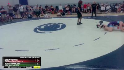 165 lbs Quarterfinal - Drew Adams, Stronghold Wrestling Club vs John Bramlett, Wave Wrestling Club