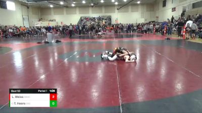 74 lbs Cons. Round 3 - Tyler Heers, Grand Rapids Grapplers vs Landry Weiss, Dakota Boyz Wrestling Club