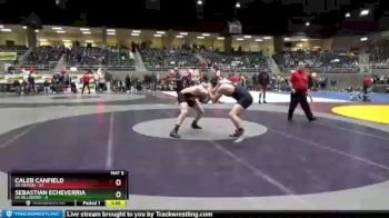 195 lbs Round 2 (4 Team) - Caleb Canfield, 5A Crater vs Sebastian Echeverria, 5A Hillsboro
