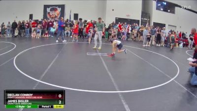 58 lbs Quarterfinal - Declan Conroy, Mighty Warriors Wrestling Acad vs James Bigler, Legacy Elite Wrestling