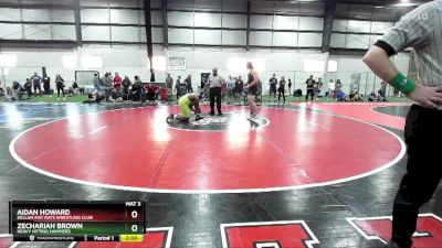 200 lbs Round 5 - Aidan Howard, Kellam Mat Rats Wrestling Club vs Zechariah Brown, Heavy Hitting Hammers