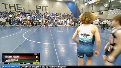 100 lbs Cons. Round 2 - Peyton Veater, Ben Lomond Wrestling vs Mario Merino, Team Prestige