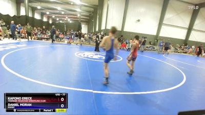 77 lbs Round 3 - Kapono Erece, Thunder Mountain Wrestling Club vs Daniel Moran, NWWC