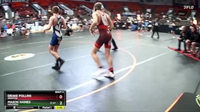 112 lbs Champ. Round 1 - Mason Haines, Montrose vs Drake Pollins, Brighton