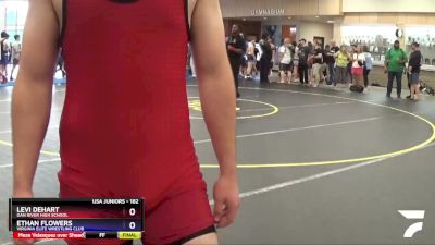 182 lbs Cons. Semi - Levi DeHart, Dan River High School vs Ethan Flowers, Virginia Elite Wrestling Club