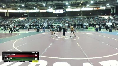 126 lbs Champ. Round 1 - Lily Lux, Hanford vs Tashra Pay, Juab