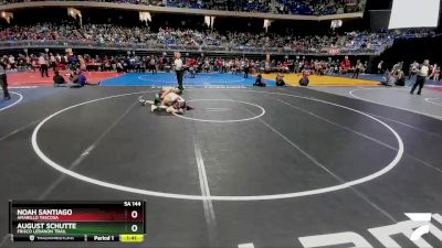 5A 144 lbs Quarterfinal - August Schutte, Frisco Lebanon Trail vs Noah Santiago, Amarillo Tascosa