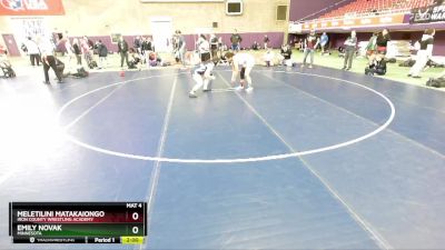 170 lbs Quarterfinal - Meletilini Matakaiongo, Iron County Wrestling Academy vs Emily Novak, Minnesota